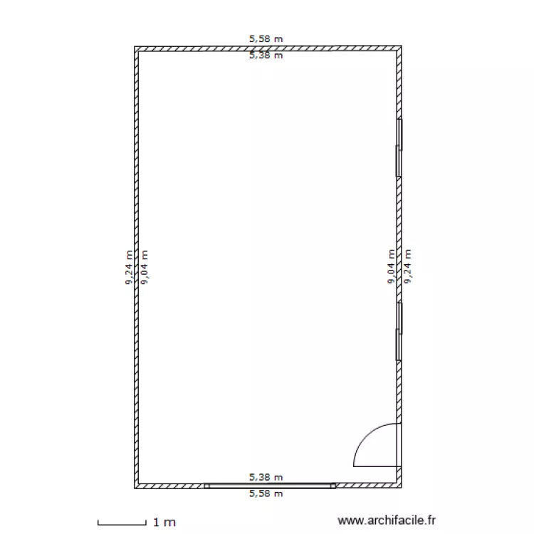 Garage ND -1. Plan de 