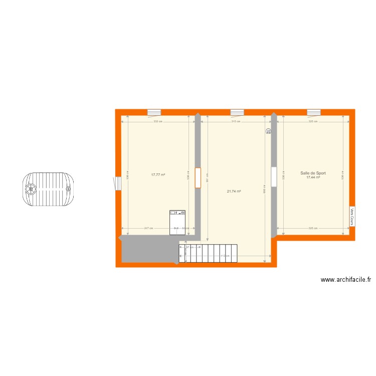 SousSol. Plan de 0 pièce et 0 m2