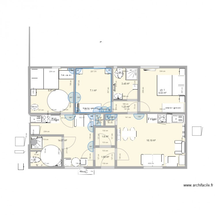 Batiment A coté jardin dernier b et Handicapé. Plan de 0 pièce et 0 m2