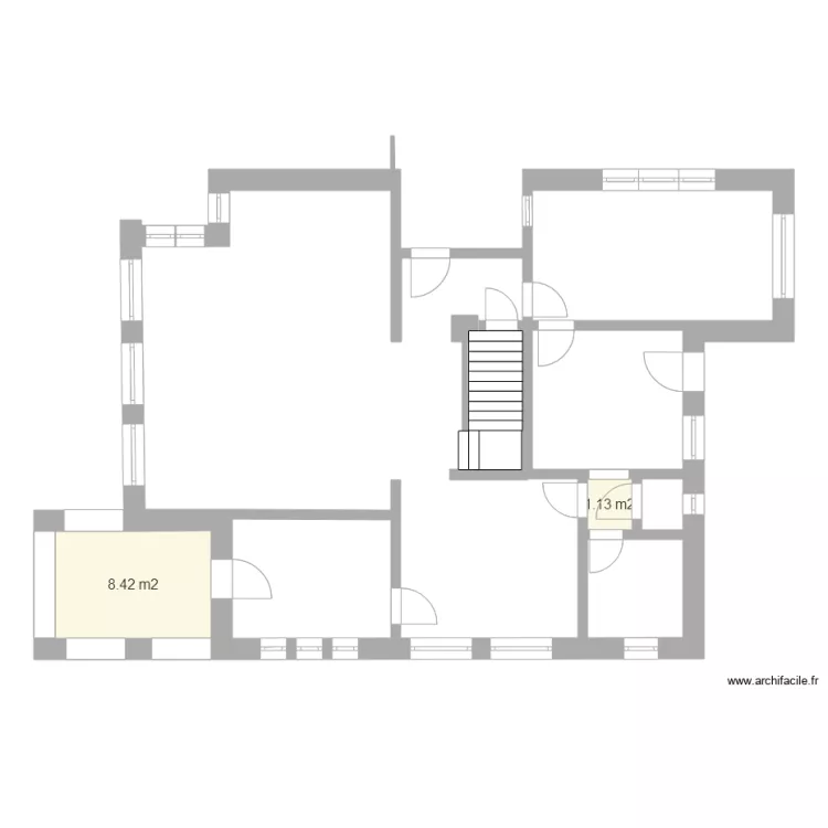 rez de chausse cuisine. Plan de 