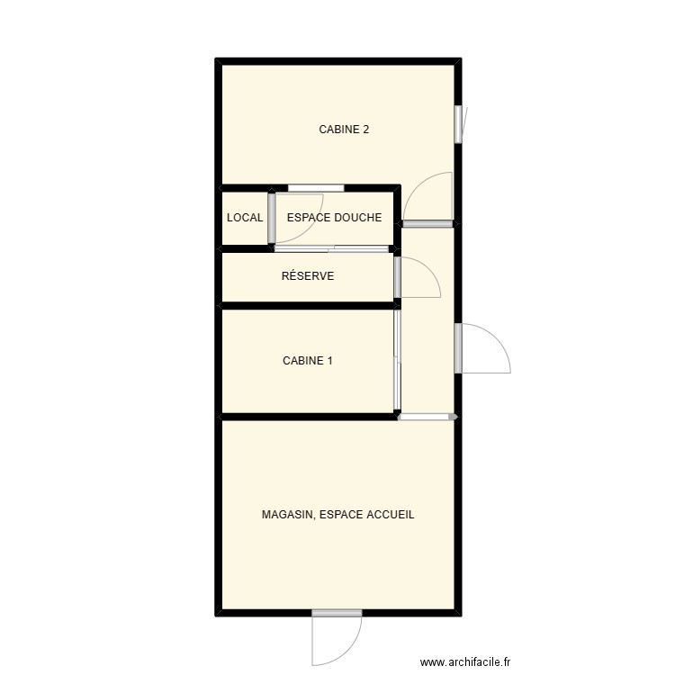 plan isntitut. Plan de 7 pièces et 32 m2