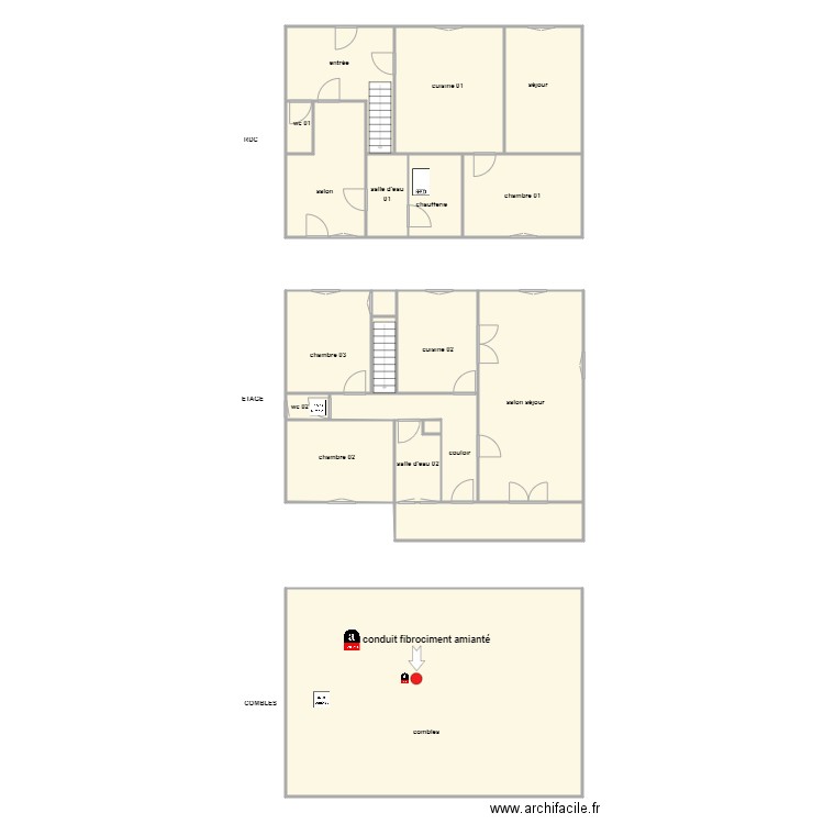 barbio 1325 am habitation. Plan de 18 pièces et 254 m2