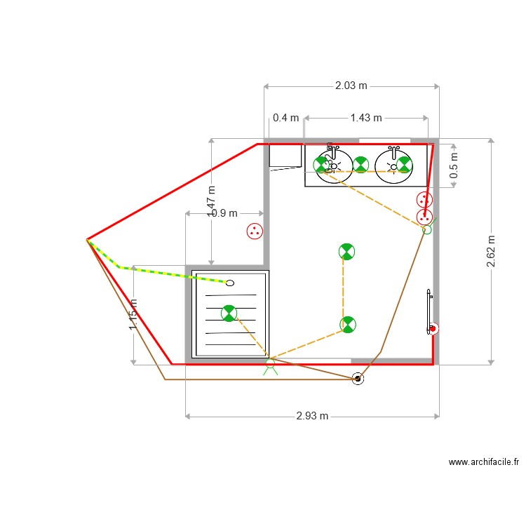 sdb parents. Plan de 0 pièce et 0 m2