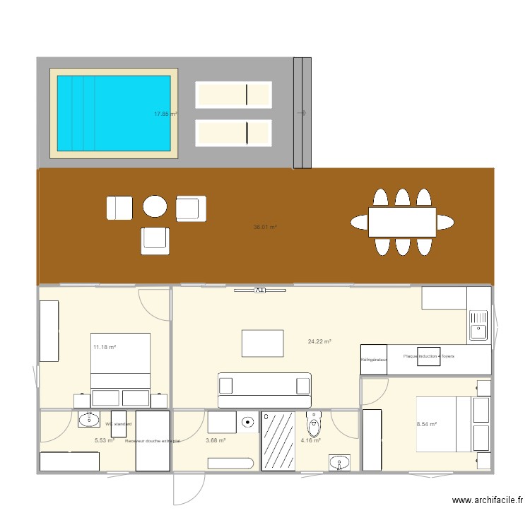 Bain boeuf petite. Plan de 0 pièce et 0 m2