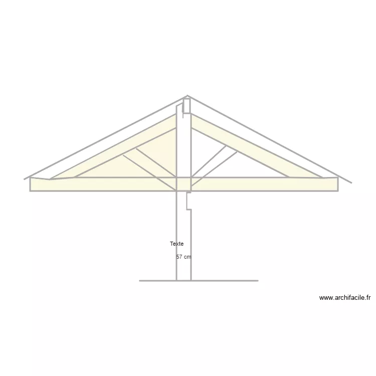 ferme carmaux. Plan de 