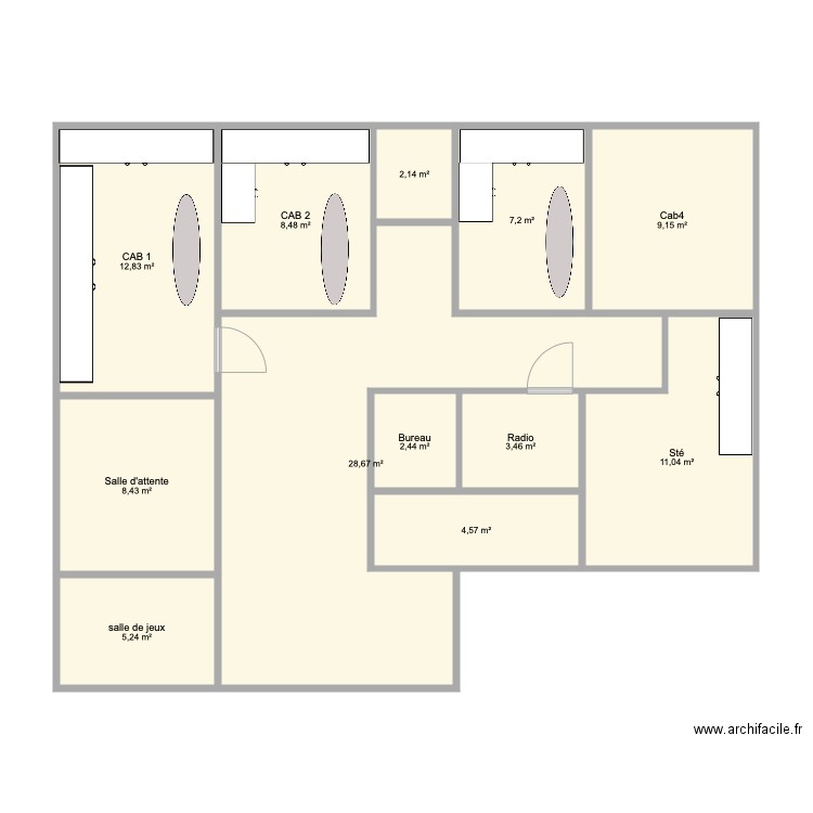 Cab Camille. Plan de 0 pièce et 0 m2