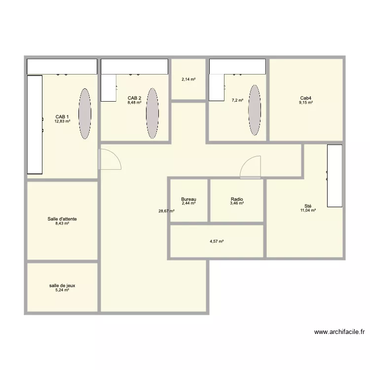 Cab Camille. Plan de 