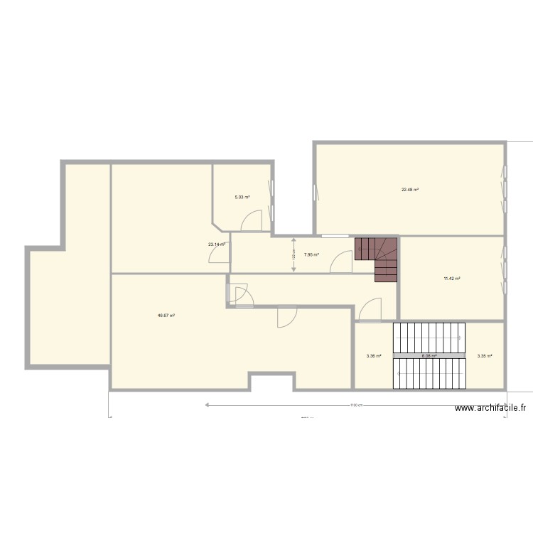 Poudrières 39 Comble transformé. Plan de 0 pièce et 0 m2