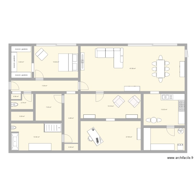 maison Assane. Plan de 0 pièce et 0 m2