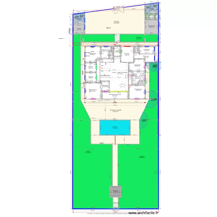 A LG 64 REZ . Plan de 