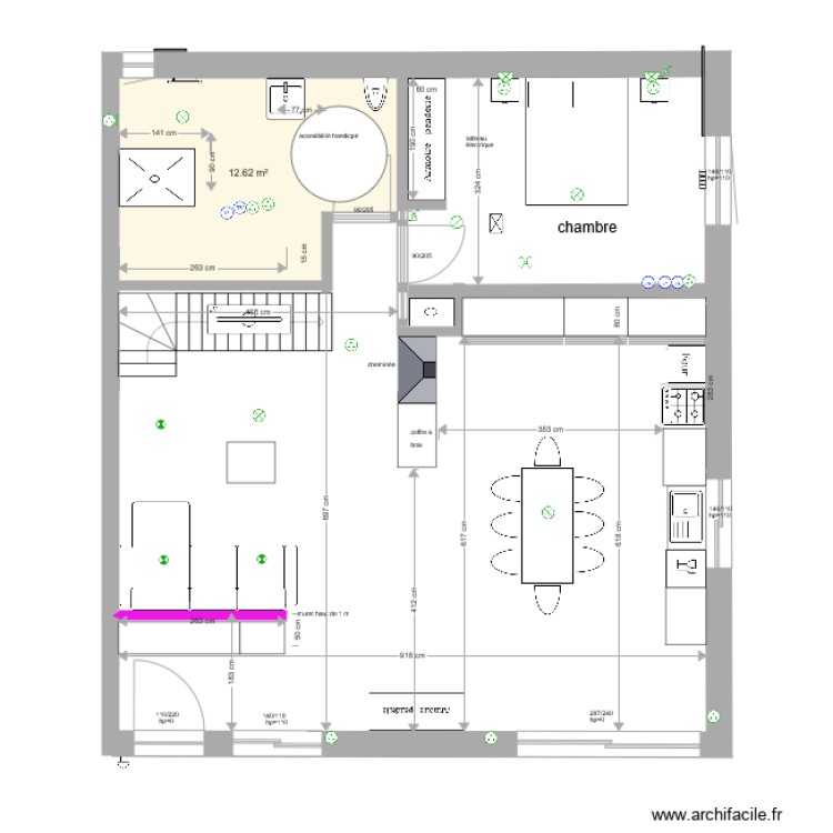 escalier ok bas mgp. Plan de 0 pièce et 0 m2