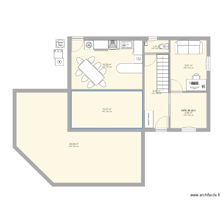 maison étage 2. Plan de 0 pièce et 0 m2
