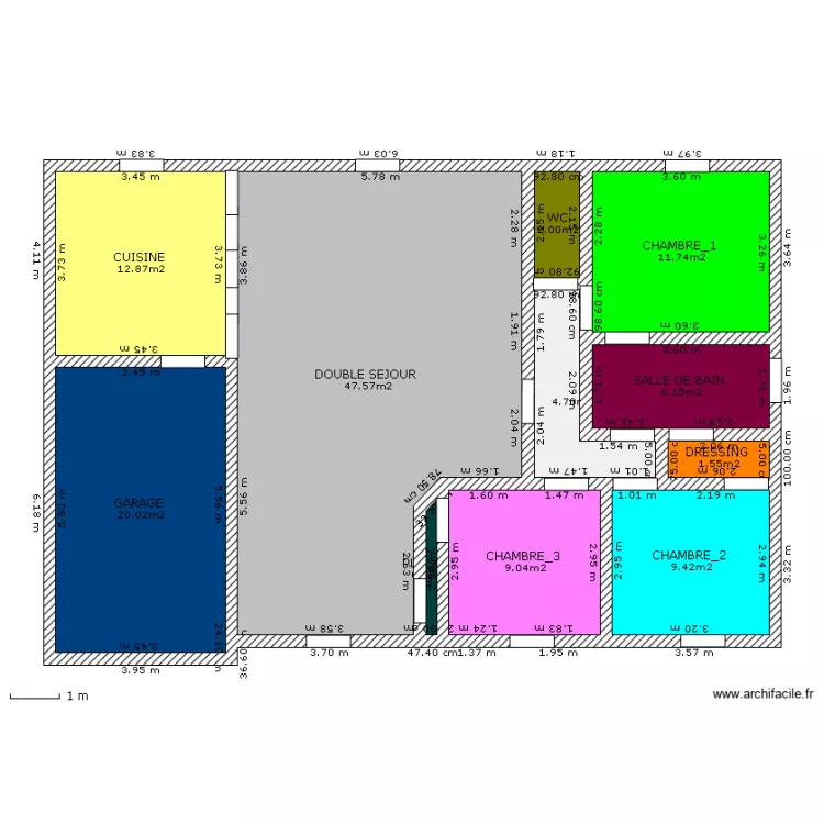 PLAN MAISON ST BENOIT. Plan de 