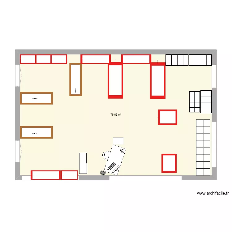 Bibliotheque réduite. Plan de Bibliotheque réduite. Plan de