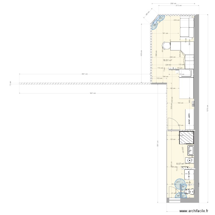 extension fev 21. Plan de 0 pièce et 0 m2