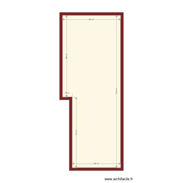 Maison La F&egrave;re. Plan de 