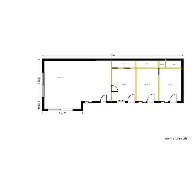 Dépendances. Plan de 10 pièces et 140 m2