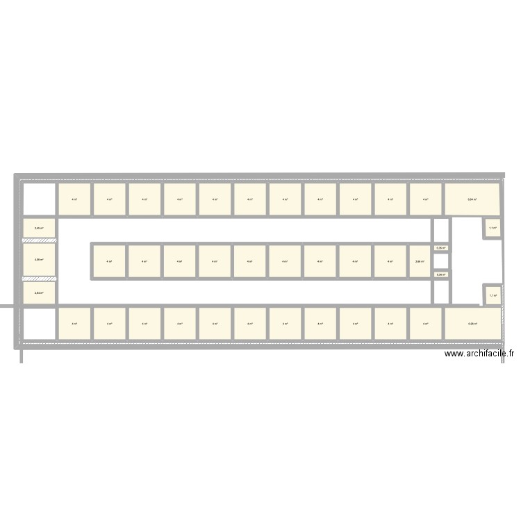 plan nouveau monde . Plan de 41 pièces et 153 m2