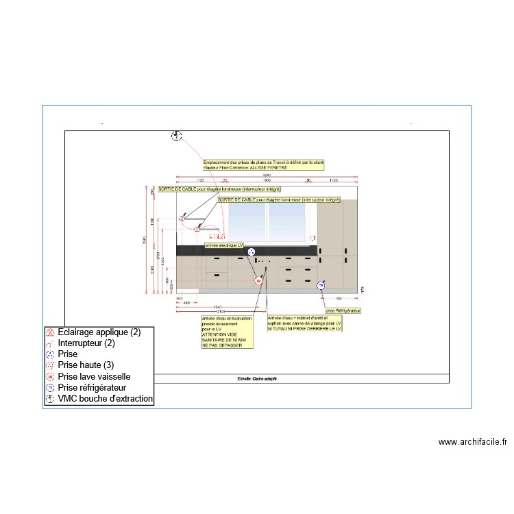 tissandie plan elec cuisine 2. Plan de 0 pièce et 0 m2