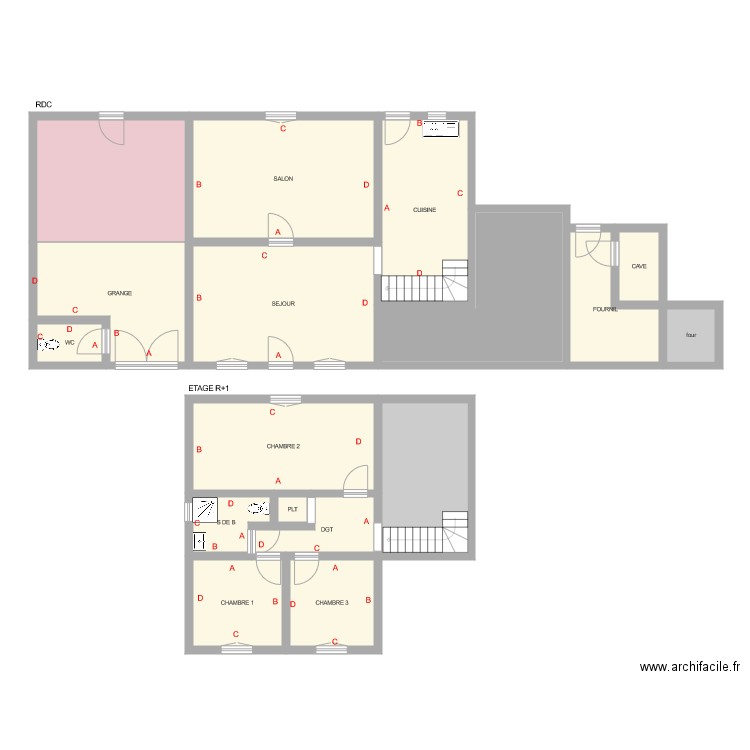 barreau. Plan de 0 pièce et 0 m2