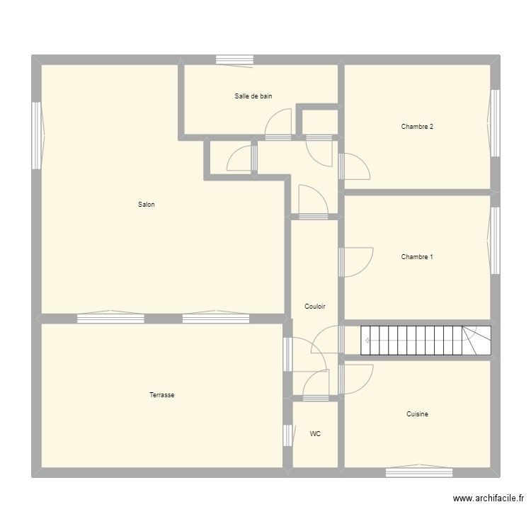 Croquis BENOIT Rch. Plan de 12 pièces et 131 m2