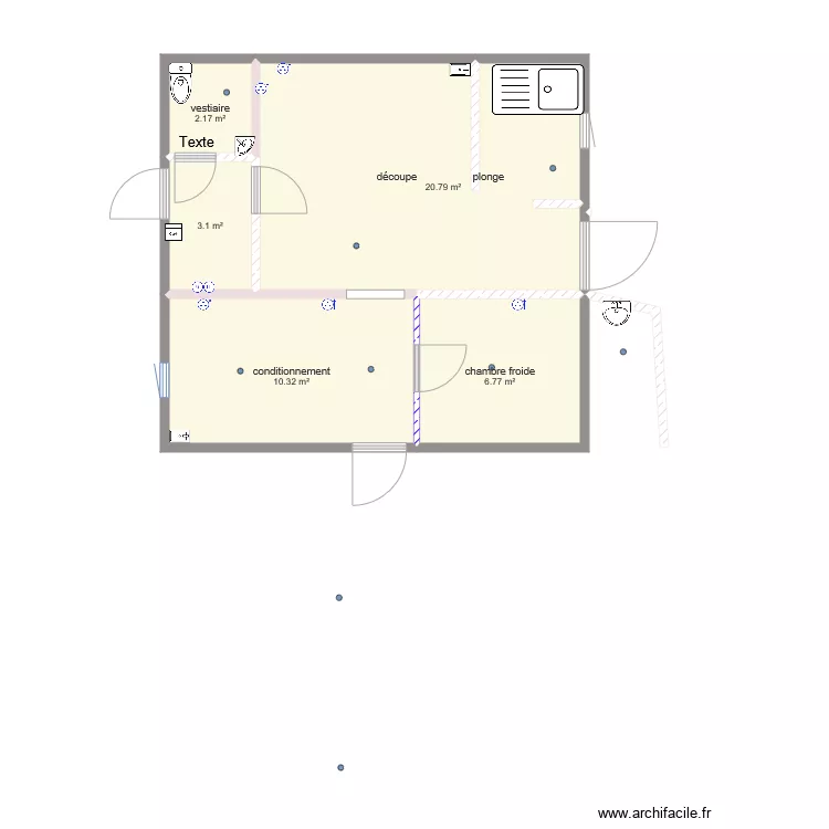 labo calypso. Plan de 