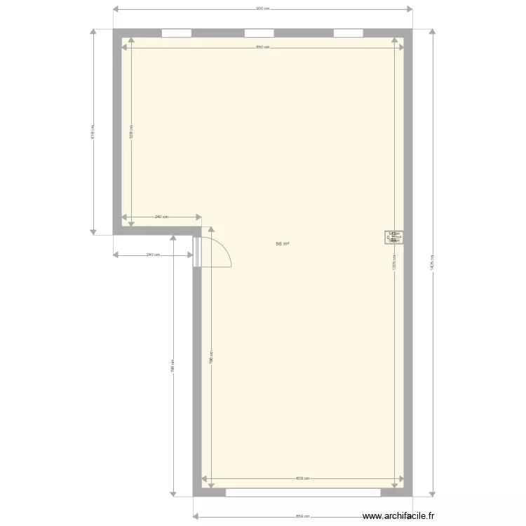 TPNA Niort RDC V1 cloisons. Plan de 