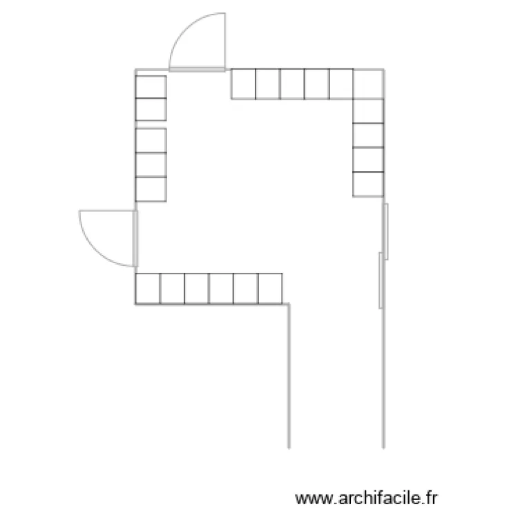 hammam casiers. Plan de 