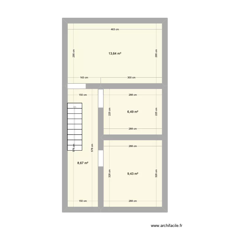 Wiheries 2ème étage. Plan de Wiheries 2ème étage. Plan de