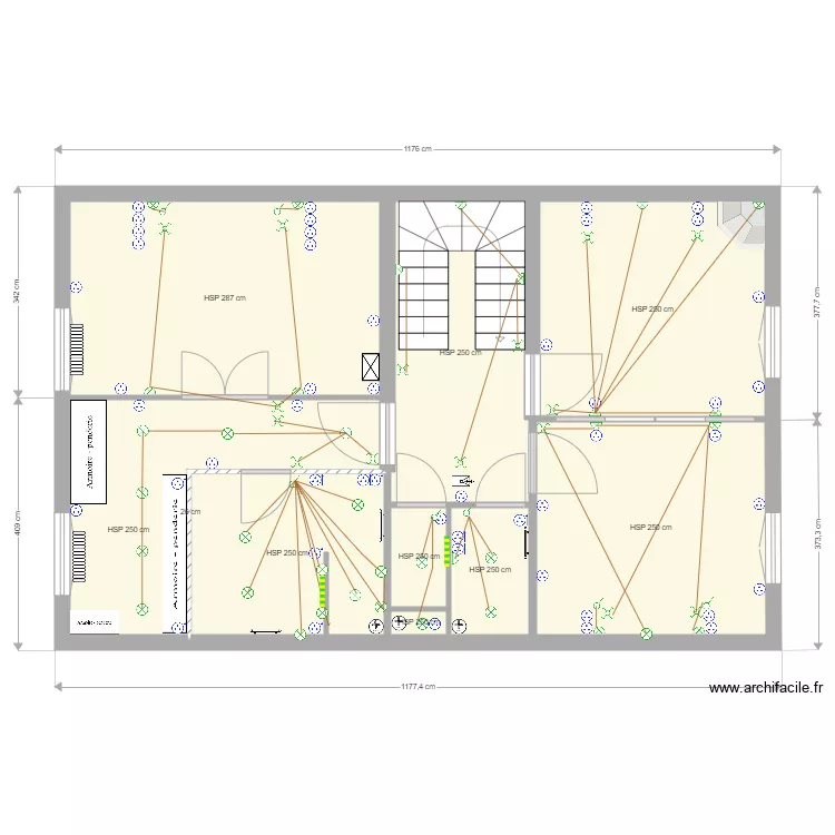 2nd electricite. Plan de 