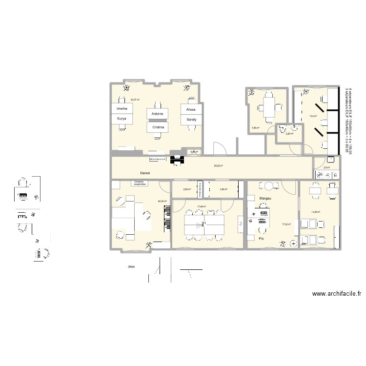 midi 10 v5.0. Plan de 15 pièces et 158 m2