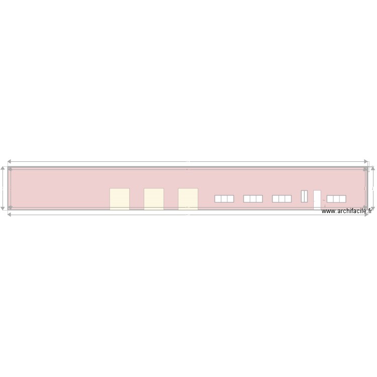 BAL Façade avant . Plan de 0 pièce et 0 m2