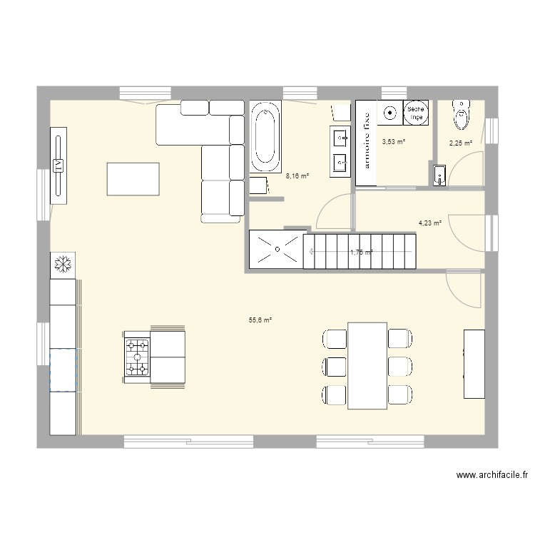 met. Plan de 0 pièce et 0 m2