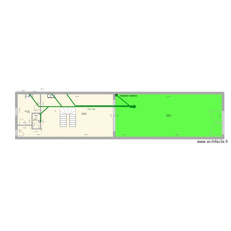 BÉATRICE. Plan de 3 pièces et 139 m2