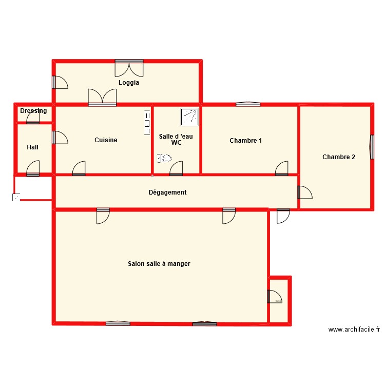 RDC MAX V4. Plan de 0 pièce et 0 m2