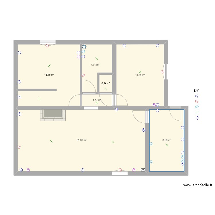 Saint denis de pile. Plan de 0 pièce et 0 m2