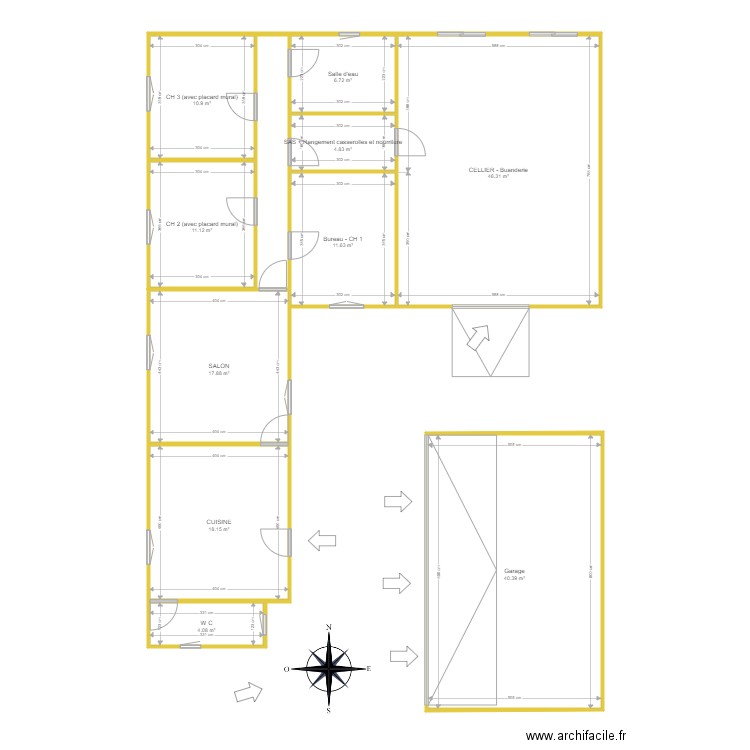 Maison Veuvrotte. Plan de 0 pièce et 0 m2