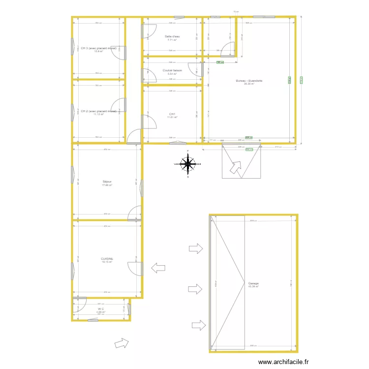 Maison Veuvrotte. Plan de 