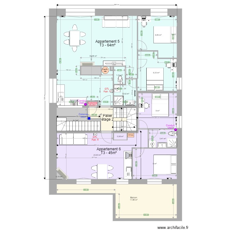 Pasteur Etage 2 h. Plan de 0 pièce et 0 m2
