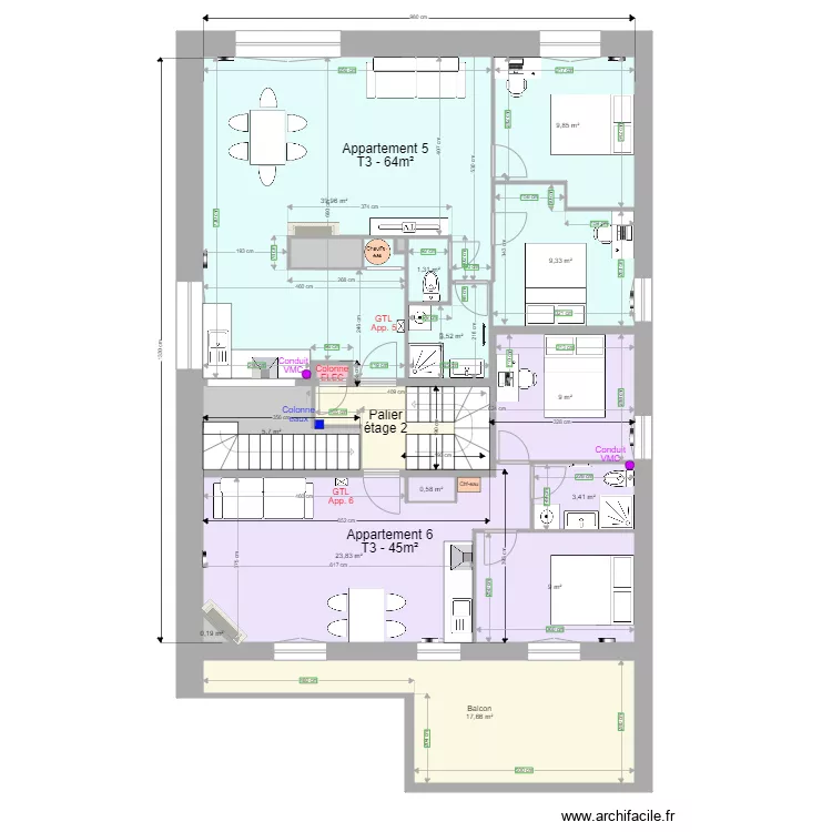 Pasteur Etage 2 h. Plan de Pasteur Etage 2 h. Plan de
