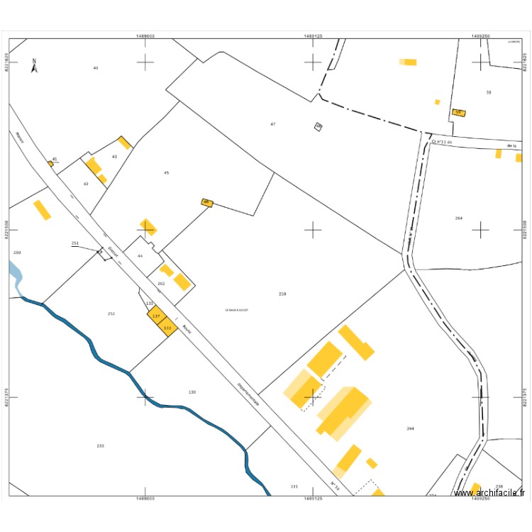 LeManoirGossetPlandeMasse. Plan de 0 pièce et 0 m2