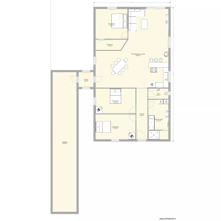 Rosieres 160m2. Plan de 