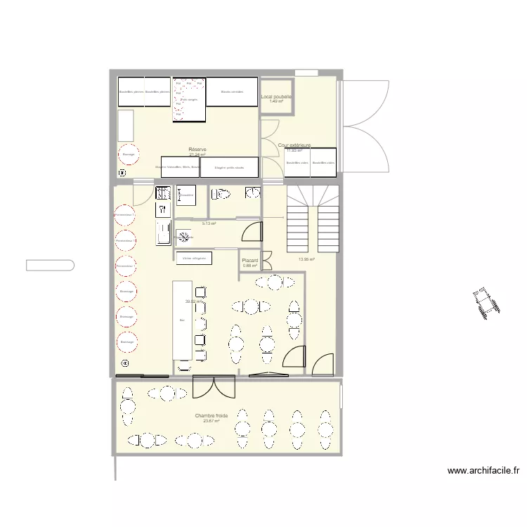 Micro Bar Gosset 3. Plan de 