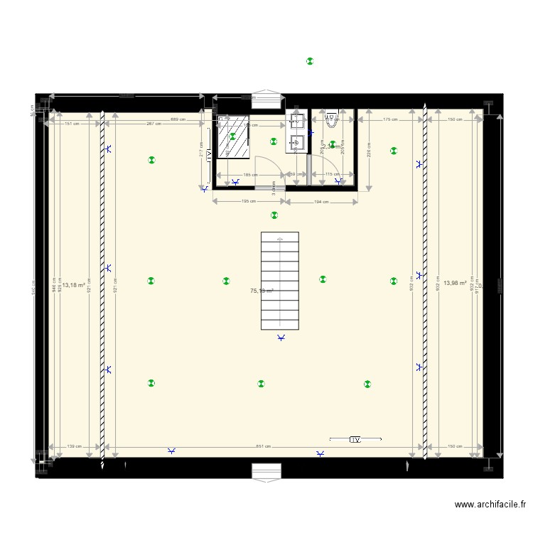 Etage Carignan aout 2021 avec plan électrique. Plan de 0 pièce et 0 m2