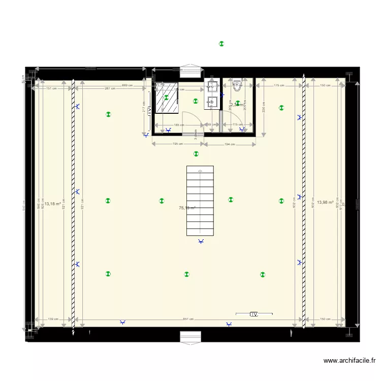 Etage Carignan aout 2021 avec plan électrique. Plan de Etage Carignan aout 2021 avec plan électrique. Plan de