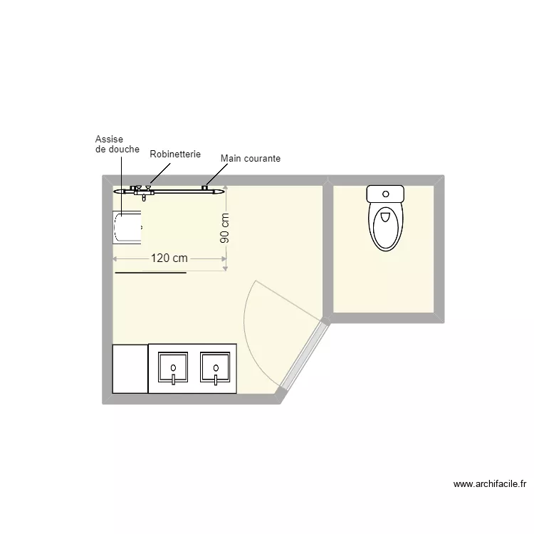 segault SDB projet. Plan de 