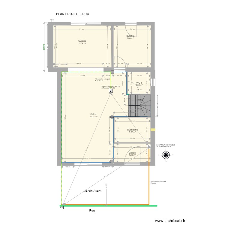 plan FOCH v9 ENEDIS. Plan de 0 pièce et 0 m2