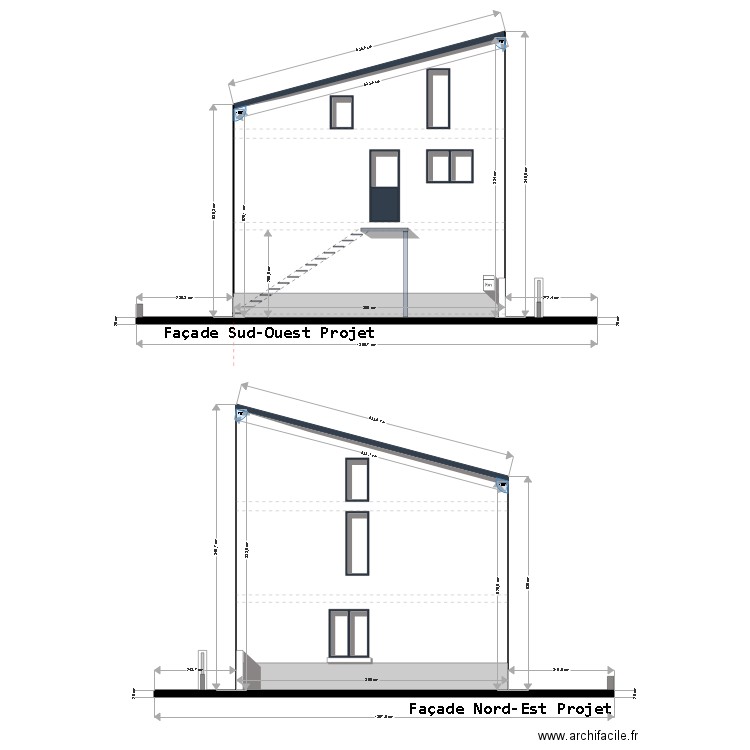 FACADES  RAMPANTES PASTORELLO PROJET. Plan de 0 pièce et 0 m2