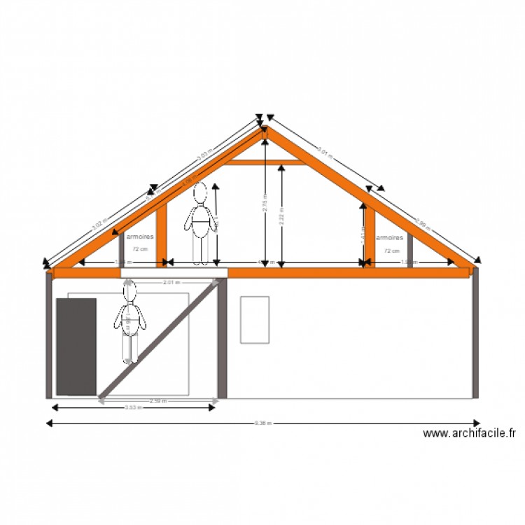 BUNGALOW ELEVATION FACADE. Plan de 0 pièce et 0 m2