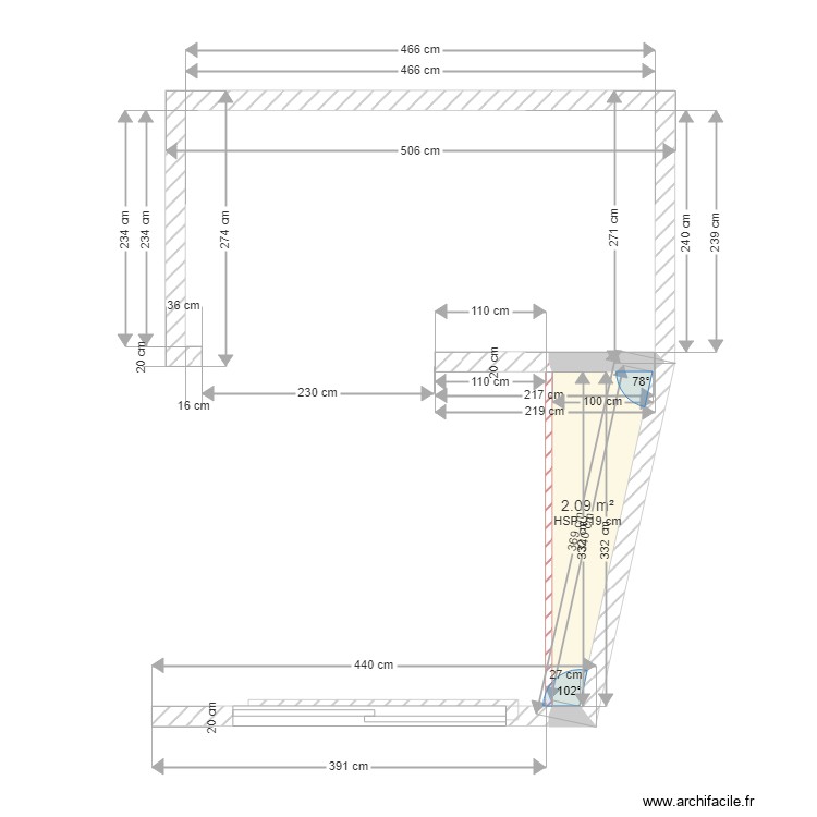 CUISINE BN  sans meuble. Plan de 0 pièce et 0 m2